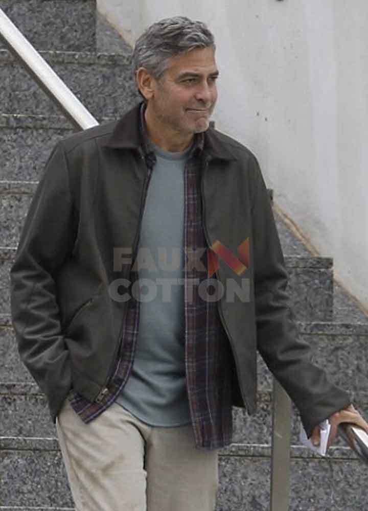 Tomorrowland George Clooney Leather Jacket